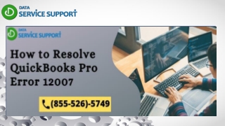 How to resolve QuickBooks Pro Error 12007