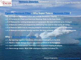 Harmonic Filter