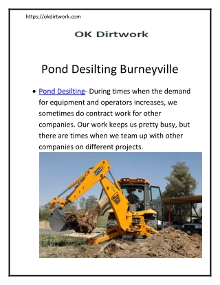 Pond Desilting Burneyville arpil 4 week-converted