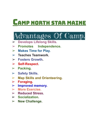 Camp north Star Maine 20 April