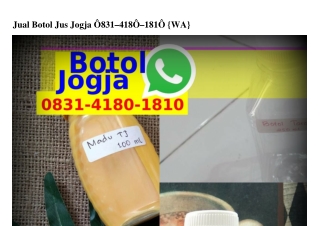 Jual Botol Jus Jogja 08ᣮ1·Կ180·1810{WhatsApp}