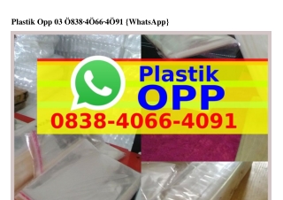 Plastik Opp 03