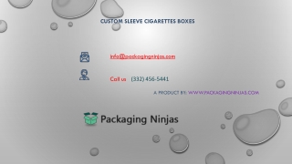 Get 50% Off  Custom Printed Sleeve Cigarette Packaging Boxes