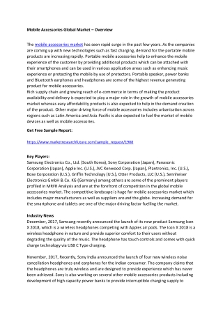 Mobile Accessories Global Market