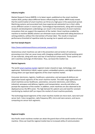 Smart Machine Market