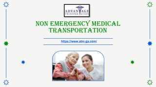 Non Emergency Medical Transportation