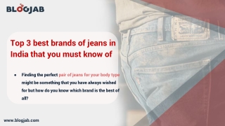 Top 3 best brands of jeans in India that you must know of (1)