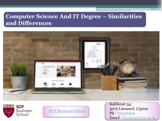 Computer Science And IT Degree – Similarities and Differences