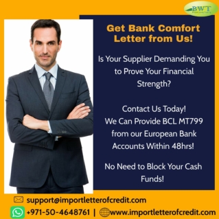 Infographics: Get Comfort Letter from Bank – SWIFT MT799