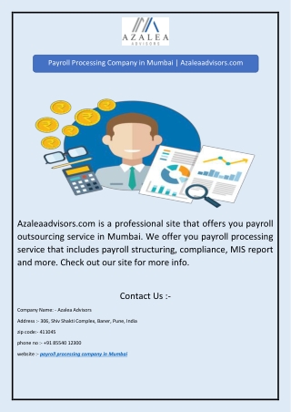 Payroll Processing Company in Mumbai | Azaleaadvisors.com
