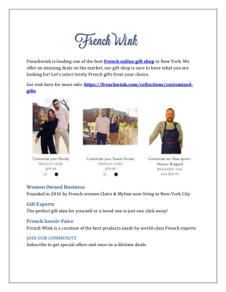 French online gift shop