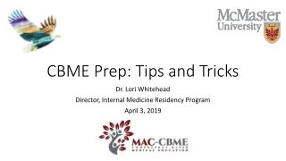 CBME Prep: Tips and Tricks