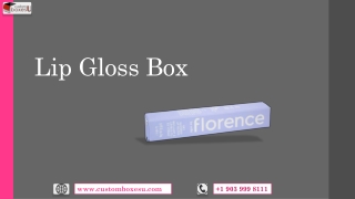 Lip gloss box packaging Printed logo & Design in UK