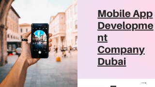 Mobile app Development Company Dubai