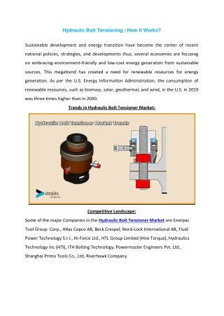 Hydraulic Bolt Tensioner Market Trends