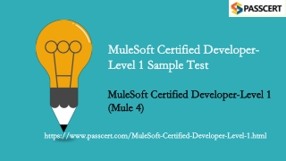 2021 Updated MuleSoft Certified Developer - Level 1 Exam Dumps