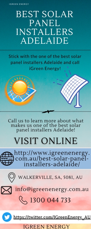 Best Solar Panel Installers Adelaide