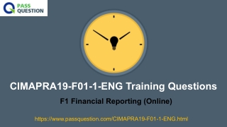 F1 Financial Reporting CIMAPRA19-F01-1-ENG Practice Test Questions