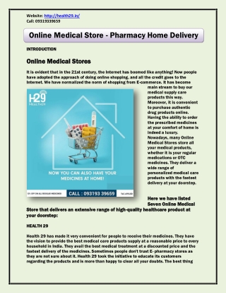 Online Medical Store | Pharmacy Home Delivery - Pharmacy Store