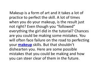vlcc institute Common Makeup Mistakes Made