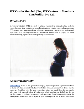 IVF Cost in Mumbai _ Top IVF Centres in Mumbai - Vinsfertility Pvt. Ltd.