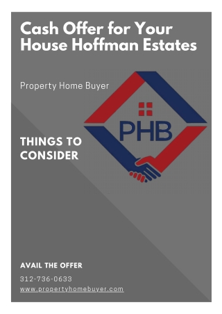 Realtors Cash Offer for Your House Hoffman Estates For You!