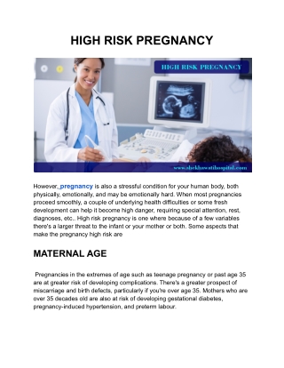 shekhawati pregnency Hospital in Jaipur