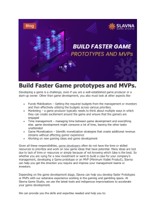 Build Faster Game prototypes and MVPs-converted