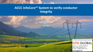 ACCC InfoCore™ System - to verify conductor integrity