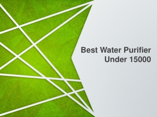 Best Water Purifier Under 15000