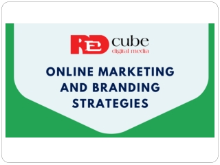 Online Marketing and Branding Strategies - Red Cube Digital