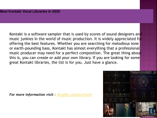 Best Kontakt Vocal Libraries in 2020