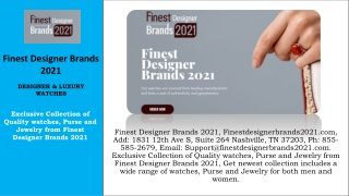 Ph: 855-585-2679 - Finestdesignerbrands2021