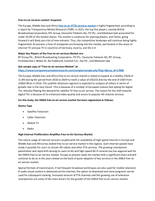 Free-to-air services market