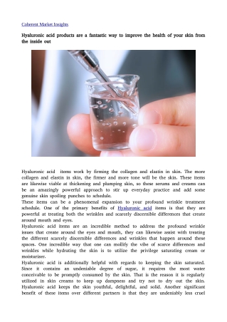 Hyaluronic acid  Ne