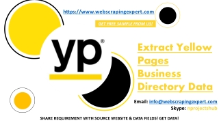 Extract Yellow Pages Business Directory Data