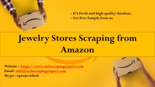 Jewelry Stores Scraping from Amazon
