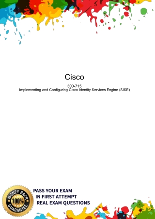 Cisco  300-715 Dumps PDF -  100% passing Guarantee