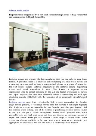 Projector screen Ne