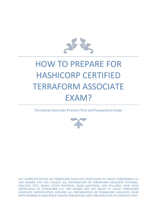 How to Prepare for HashiCorp Certified Terraform Associate Exam?