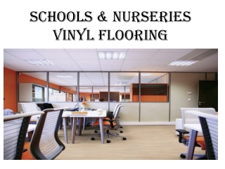 Schools and nursery vinyl flooring