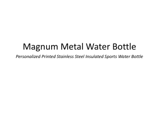 Magnum Metal Water Bottle