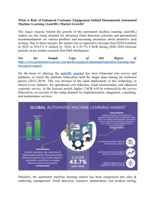 Economic Impact of Coronavirus on AutoML Market to Reap Excessive Revenues