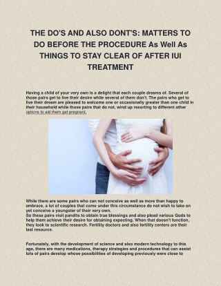 1.THE DO AND DON'TS