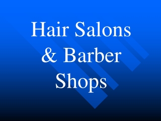 Hair Salons & Barber Shops