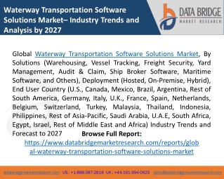 Waterway Transportation Software Solutions Market