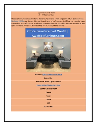 Office Furniture Fort Worth | Awofficefurniture.com