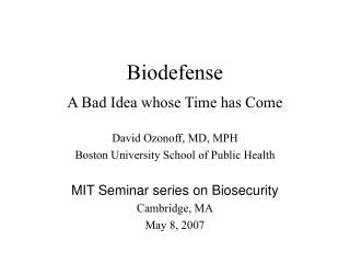 Biodefense