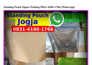Standing Pouch Zipper Printing Ô8ЗI_ㄐI8Ô_IᜪϬϬ(WA)