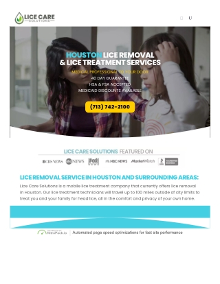 Lice removal salon Houston